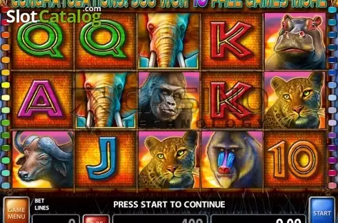 Οθόνη 2. Congo Bongo (Casino Technology) Κουλοχέρης
