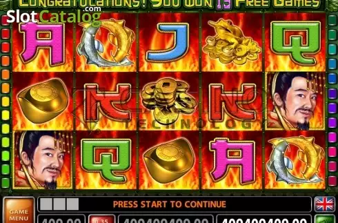 Οθόνη 2. Flaming Treasures Κουλοχέρης