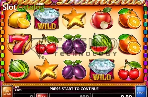 Οθόνη3. Multi Diamonds (Casino Technology) Κουλοχέρης