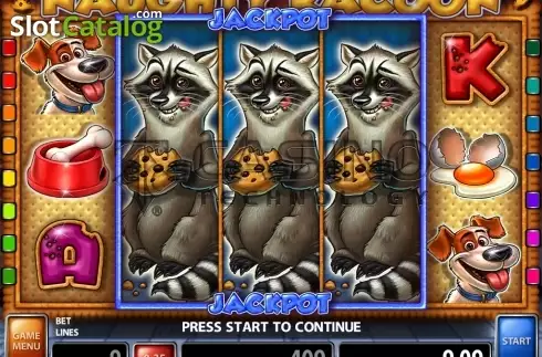 Οθόνη2. Naughty Racoon Κουλοχέρης