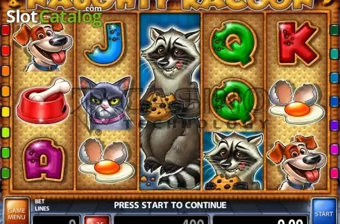 Οθόνη3. Naughty Racoon Κουλοχέρης