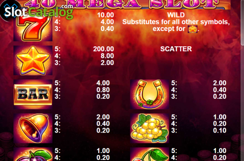 Οθόνη6. 40 Mega Slot Κουλοχέρης