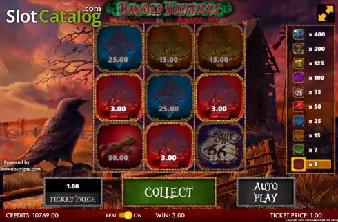 Οθόνη4. Haunted Haystacks Scratch-Off Κουλοχέρης