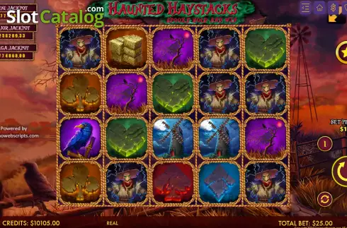 Οθόνη2. Haunted Haystacks - Spooky Hold and Win Κουλοχέρης