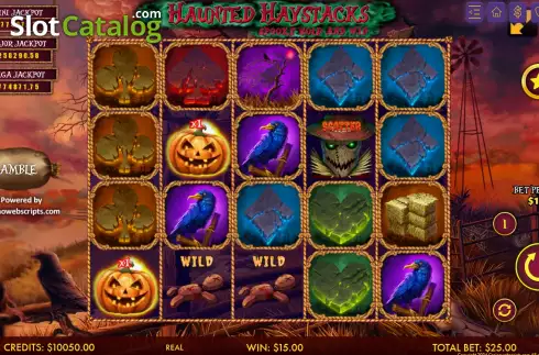 Οθόνη3. Haunted Haystacks - Spooky Hold and Win Κουλοχέρης