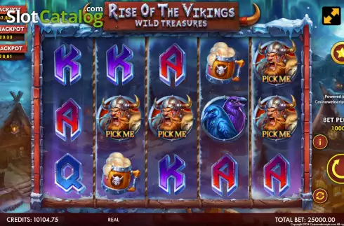 Οθόνη2. Rise of The Vikings - Wild Treasures Κουλοχέρης