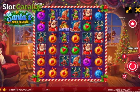 Οθόνη2. Santa's Wild Cascade Κουλοχέρης