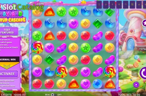Οθόνη2. Sugar Candyland Powerup Cascade Κουλοχέρης