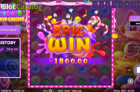 Οθόνη3. Sugar Candyland Powerup Cascade Κουλοχέρης