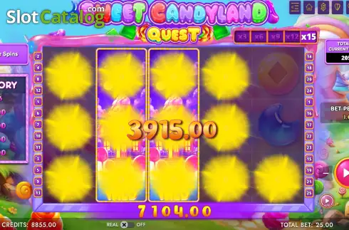 Οθόνη3. Sweet Candyland Quest Κουλοχέρης