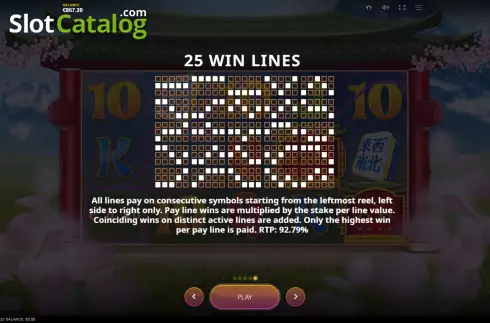 Οθόνη9. Lucky Mahjong Κουλοχέρης