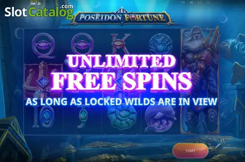 Οθόνη5. Poseidon Fortune (Cayetano Gaming) Κουλοχέρης