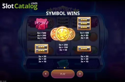 Οθόνη9. Fruit Stack Cash Machine Κουλοχέρης