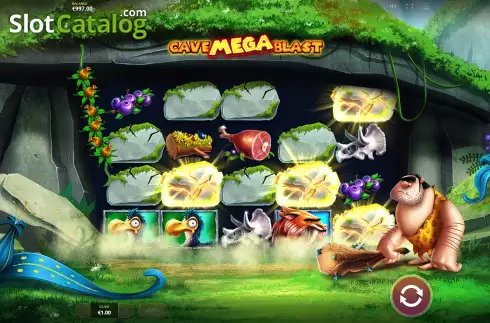 Οθόνη3. Cave Mega Blast Κουλοχέρης