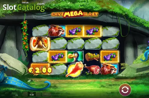 Οθόνη5. Cave Mega Blast Κουλοχέρης