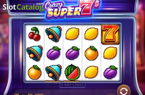 Οθόνη3. Crazy Super 7s Κουλοχέρης