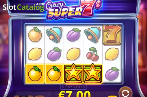 Οθόνη4. Crazy Super 7s Κουλοχέρης