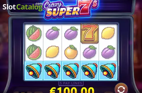 Οθόνη5. Crazy Super 7s Κουλοχέρης