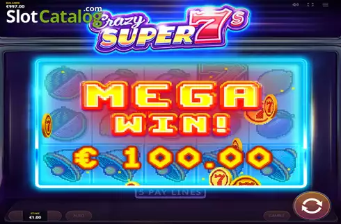 Οθόνη6. Crazy Super 7s Κουλοχέρης