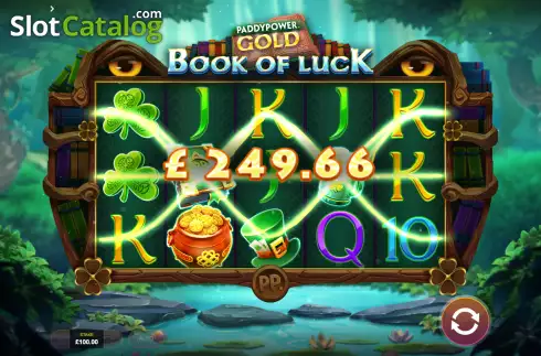 Οθόνη3. Paddy Power Gold Book of Luck Κουλοχέρης
