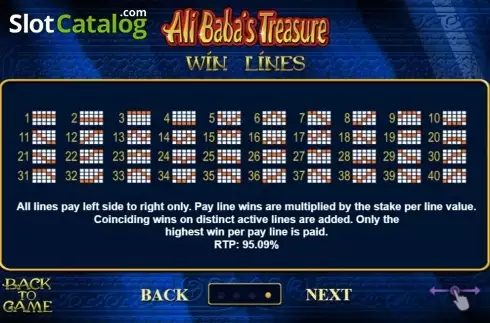 Οθόνη3. Ali Baba's Treasure Κουλοχέρης