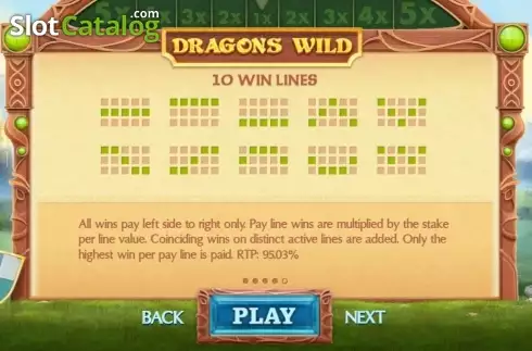 Οθόνη6. Dragons Wild Κουλοχέρης