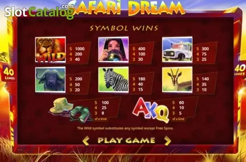Οθόνη2. Safari Dream Κουλοχέρης