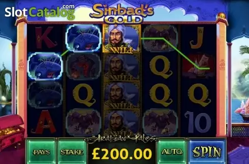 Οθόνη6. Sinbad's Gold Κουλοχέρης