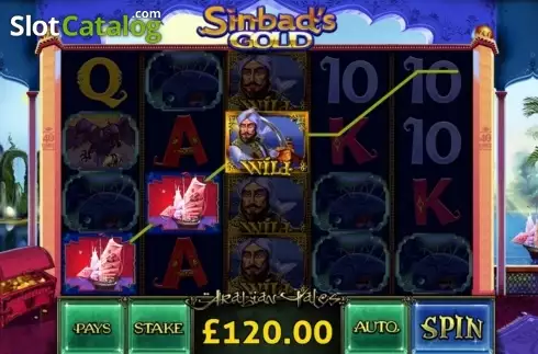 Οθόνη8. Sinbad's Gold Κουλοχέρης