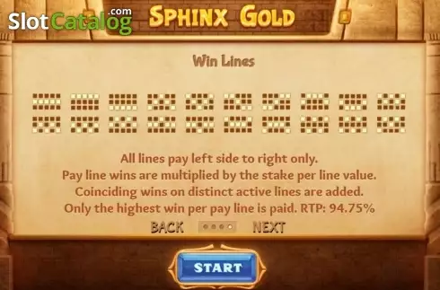 Οθόνη3. Sphinx Gold Κουλοχέρης