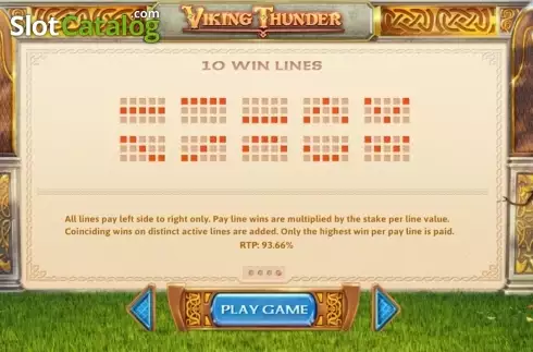 Οθόνη3. Viking Thunder (Cayetano Gaming) Κουλοχέρης