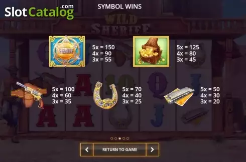 Οθόνη3. Wild Sheriff (Cayetano Gaming) Κουλοχέρης 