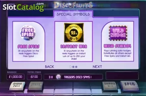 Οθόνη4. Disco Fruits (Cayetano Gaming) Κουλοχέρης