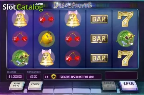 Οθόνη5. Disco Fruits (Cayetano Gaming) Κουλοχέρης