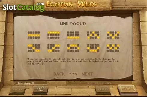 Οθόνη4. Egyptian Wilds Κουλοχέρης