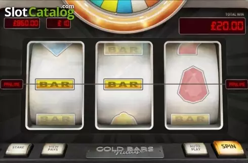 Οθόνη7. Gold Bars Nudge Κουλοχέρης