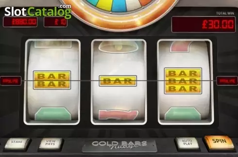 Οθόνη8. Gold Bars Nudge Κουλοχέρης