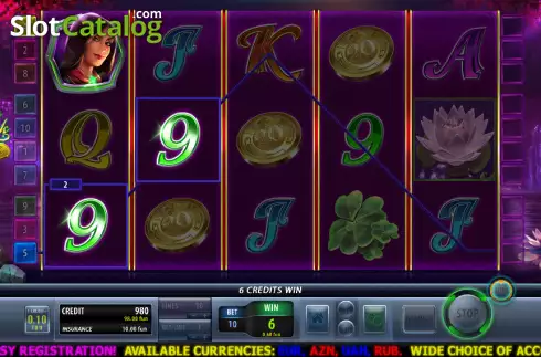 Οθόνη3. Lady Luck Charm of Fortune Κουλοχέρης 