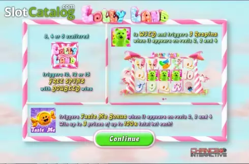Οθόνη2. Lolly Land (Chance Interactive) Κουλοχέρης