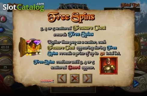 Οθόνη3. Rogue Treasure Κουλοχέρης