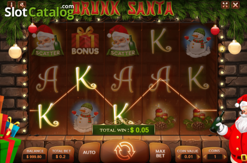 Οθόνη3. Drunk Santa Κουλοχέρης