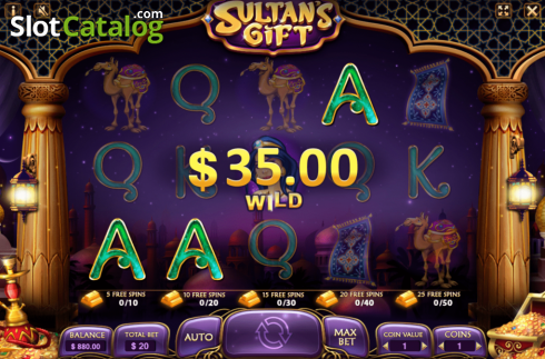 Οθόνη3. Sultan's Gift Κουλοχέρης 