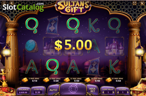Οθόνη4. Sultan's Gift Κουλοχέρης 