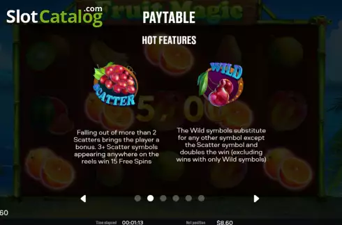 Οθόνη6. Fruit Magic (Chilli Games) Κουλοχέρης 