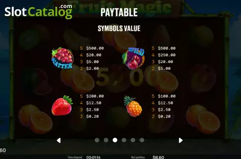 Οθόνη7. Fruit Magic (Chilli Games) Κουλοχέρης 