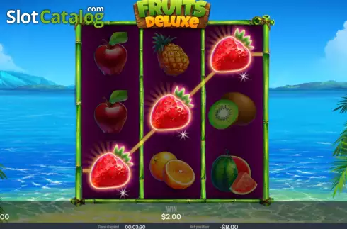 Οθόνη3. Fruits deluxe (Chilli Games) Κουλοχέρης