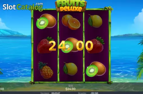Οθόνη5. Fruits deluxe (Chilli Games) Κουλοχέρης