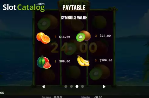 Οθόνη8. Fruits deluxe (Chilli Games) Κουλοχέρης