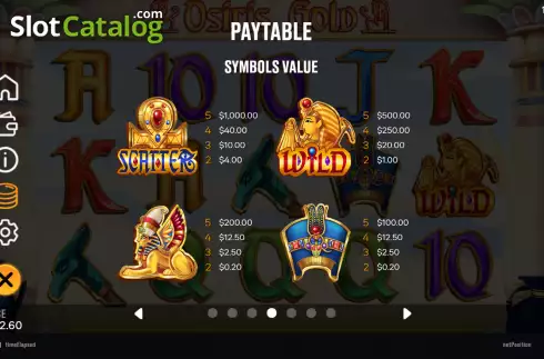 Οθόνη8. Osiris Gold (Chilli Games) Κουλοχέρης 
