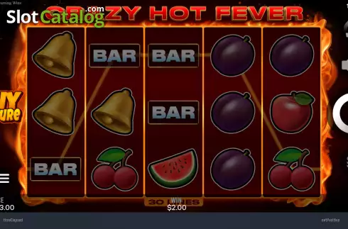 Οθόνη3. Crazy Fever: Burning Wins Κουλοχέρης 